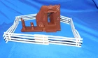 MARX/CTS Battle damaged Civil War Mansion w/ 6 x Split Rail Fence (54MM)