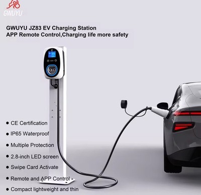 Wallbox 3rd EV Electric Car Charger 32A 400V 22kW T2 Fast Charging IEC