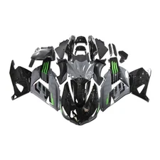 FUC Injection Grey Black Fairing Fit for Kawasaki Ninja ZX14R 2006-2011 z050
