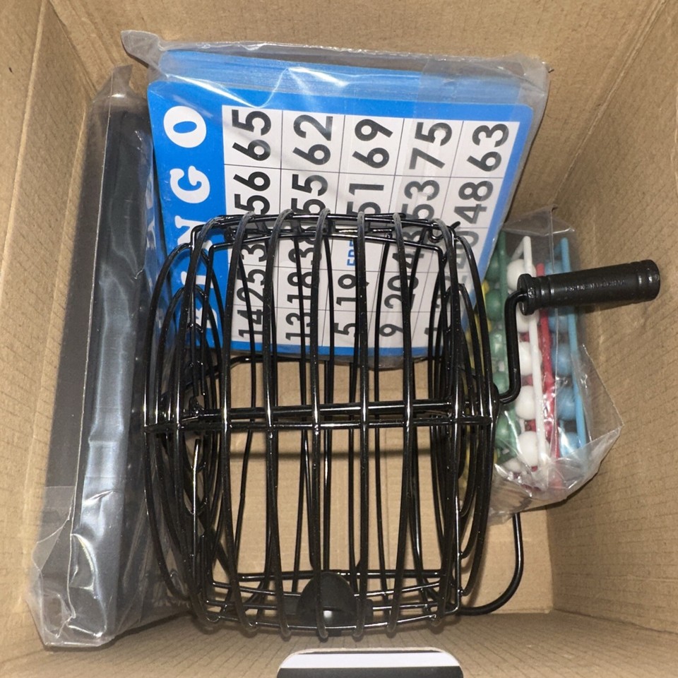 Regal Bingo Deluxe Bingo Game Set with Wheel Cage, 75 Bingo Balls ...