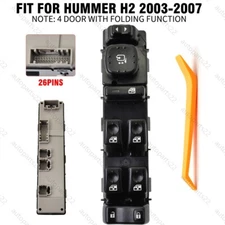 Driver Side Power Window Master Switch 15883319 for Hummer H2 6.0L 2003 04-2007