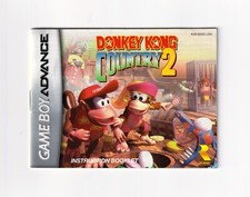 Donkey Kong Country 2 - Authentic GBA Manual Instruction Booklet Game Boy