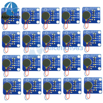 20pcs PWM Vibration Motor Switch Toy Sensor Module Mobile Phone Vibrator DC 5V