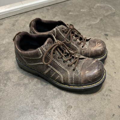 Martens Keith Smooth Brown Leather Mens Shoes Oxfords Size UK