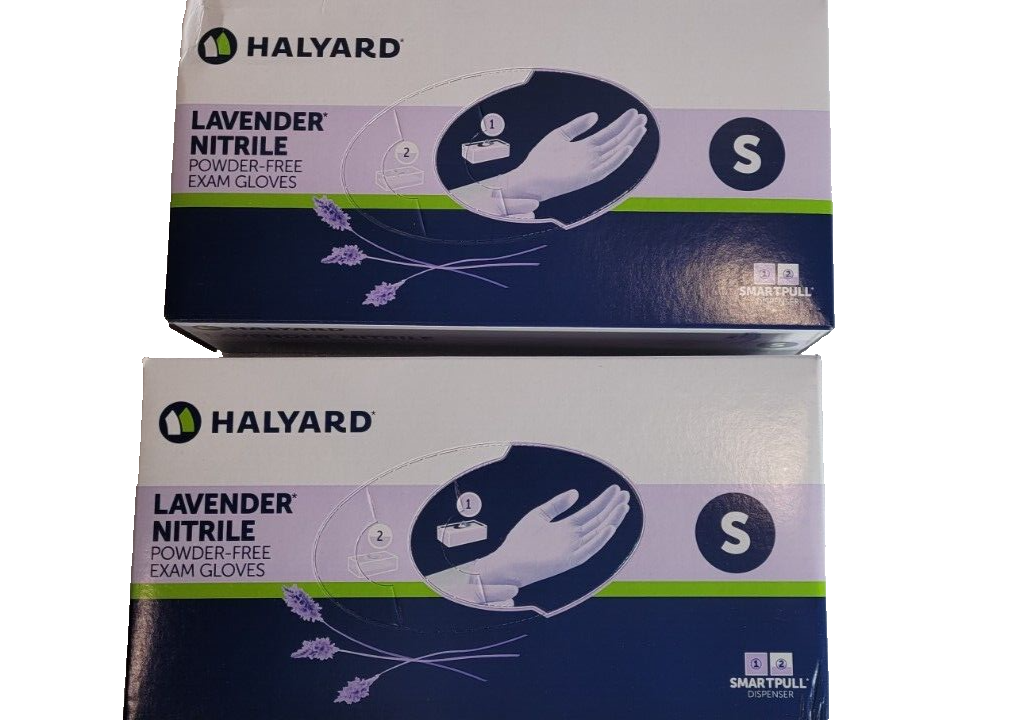 チヨリ　OLV XS CASE OF 2 Halyard Lavender Nitrile Exam Gloves 52817 SMALL 500