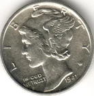 USA - 1941S - Mercury Dime - Small "S" - #576