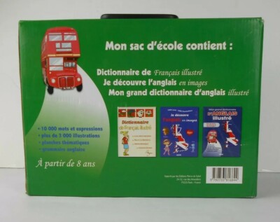 Mon Sac d' Ecole French - English (Francais / Anglais) - 3 book set (bin xli)