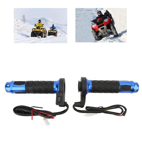 1 par de empuñaduras eléctricas calientes de aleación de aluminio con mango térmico para motocicleta de 12 V FF - Imagen 4 de 23