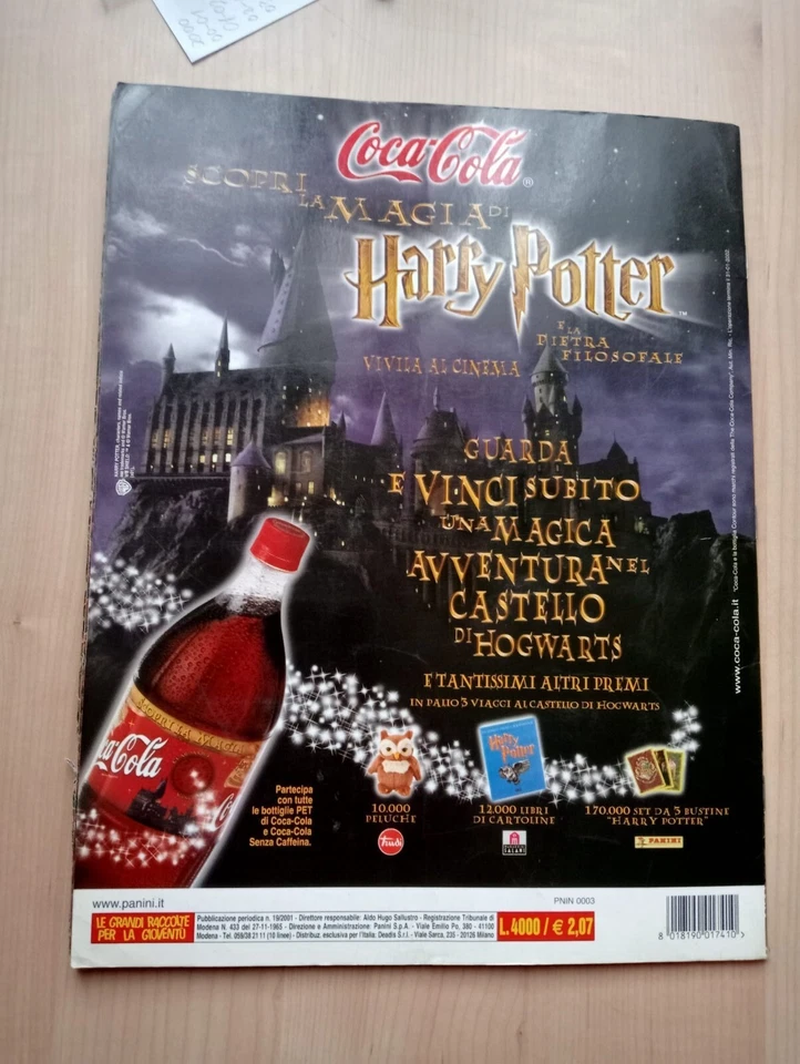 Album figurine Panini HARRY POTTER E LA PIETRA FILOSOFALE completo - 28 - Immagine 3 di 4