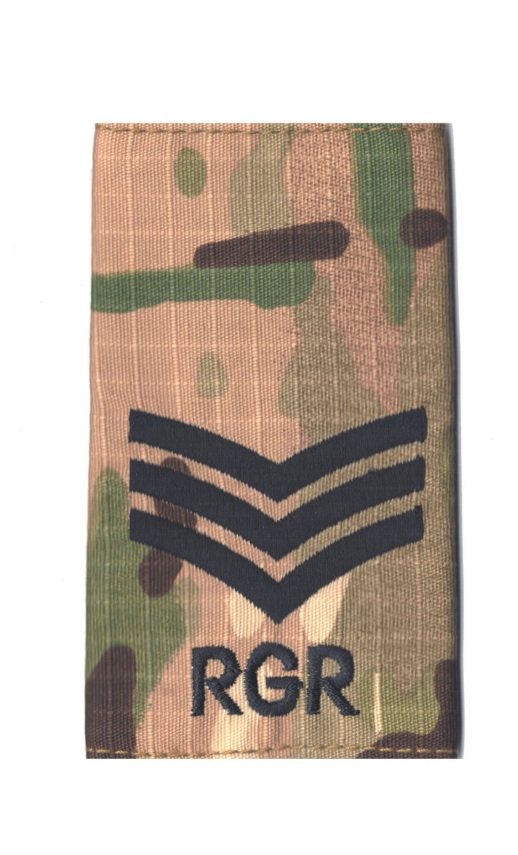 Rank Slides - Royal Gurkha Rifles - Multicam - Other Ranks & Non Commi Officers Ncos - Foto 11