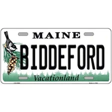 Biddeford Maine Metal Sign