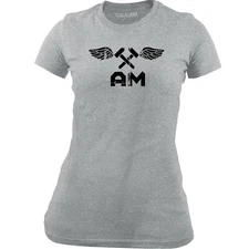 Women's Official Navy Aviation Structural Mechanic (AM) Rating Badge T-Shirt