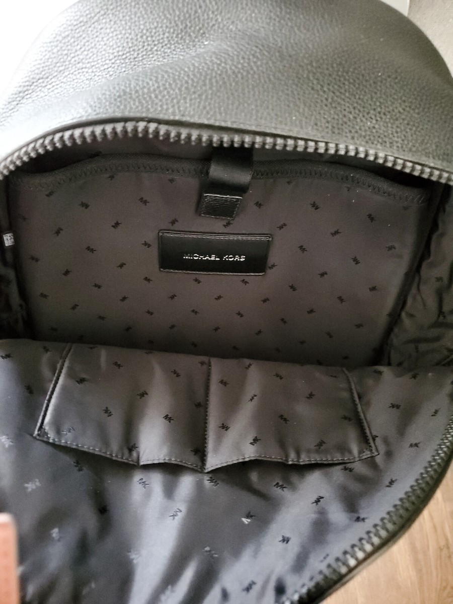 Michael KORS COOPER 37U9LCRB3L BLACK LEATHER BACKPACK MSRP 