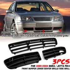3x Front Bumper Lower Side Grillscenter Grille For 1999-2004 Vw Jetta Bora Mk4 3x Front Bumper Lower Side Grillscenter Grille For 1999-2004 Vw Jetta Bora Mk4