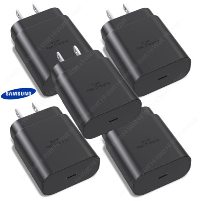 For Samsung/iPhone/iPad USB C Wall Fast Charger 25W PD Type C Block Adapter Lot