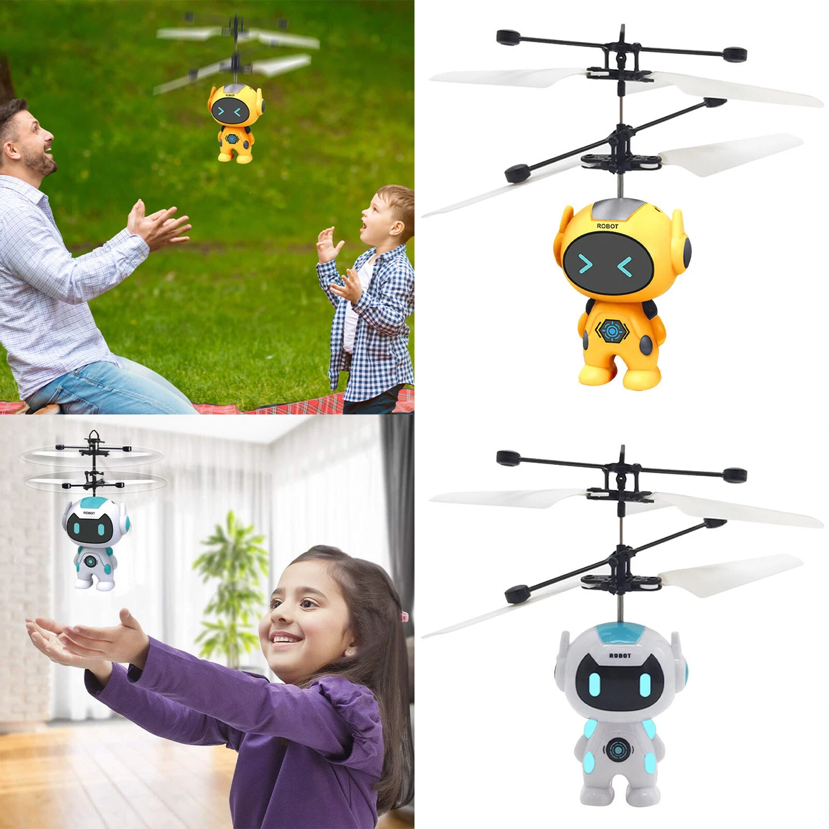 Flying robot on sale helicopter toy