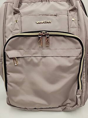 Vankean 16” Laptop Backpack WaterProof Carry-on Dusty Pink  display picture 1