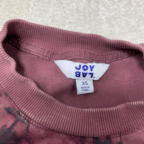 Joy Lab Womens Size XS Cropped Tie Dye Long Sleeve Pullover Sweatshirt - Picture 5 of 12