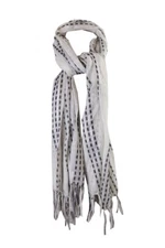 Cejon White Metallic Delicate Ikat Wrap OS