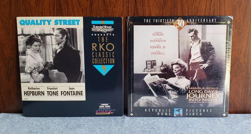 LOT 2 Laserdisc Katharine Hepburn QUALITY STREET~LONG DAYS JOURNEY NIGHT New