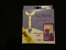 1980 Kotex Wonderform Belt For Feminine Napkins - Vintage Feminine Hygiene! MINT