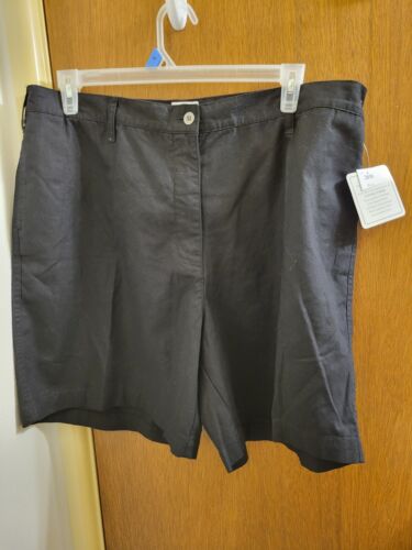 Fashion Bug Womens Plus Size 20w Black Shorts Brand New Nwt lightweight