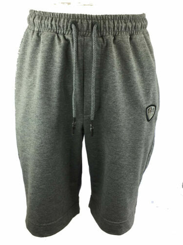 Short Homme PitBull West Coast - Logo Petit, Couleur Grise, 100% Coton, Taille Regular - Neuf Avec étiquettes