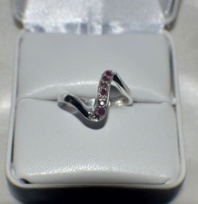 GLAMOROUS 1/3 ct. NATURAL GENUINE AFRICAN RUBY .925 STERLING SILVER RING