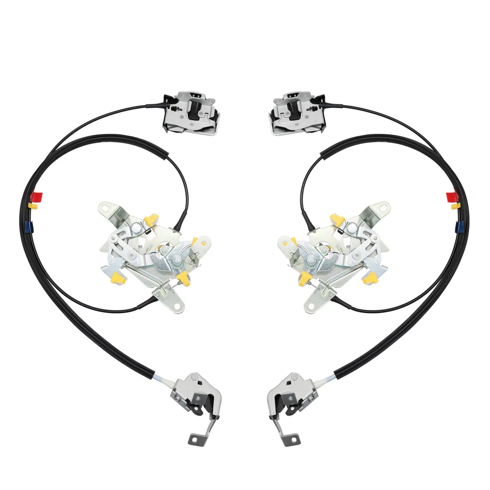 L&R Rear Door Latch Lock Cable Extended Cab For 99-07 Ford F250 F350 Super Duty - Image 2 of 4