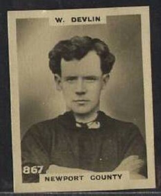 Pinnace Back, Football, Devlin, Newport Co, #867, 1922