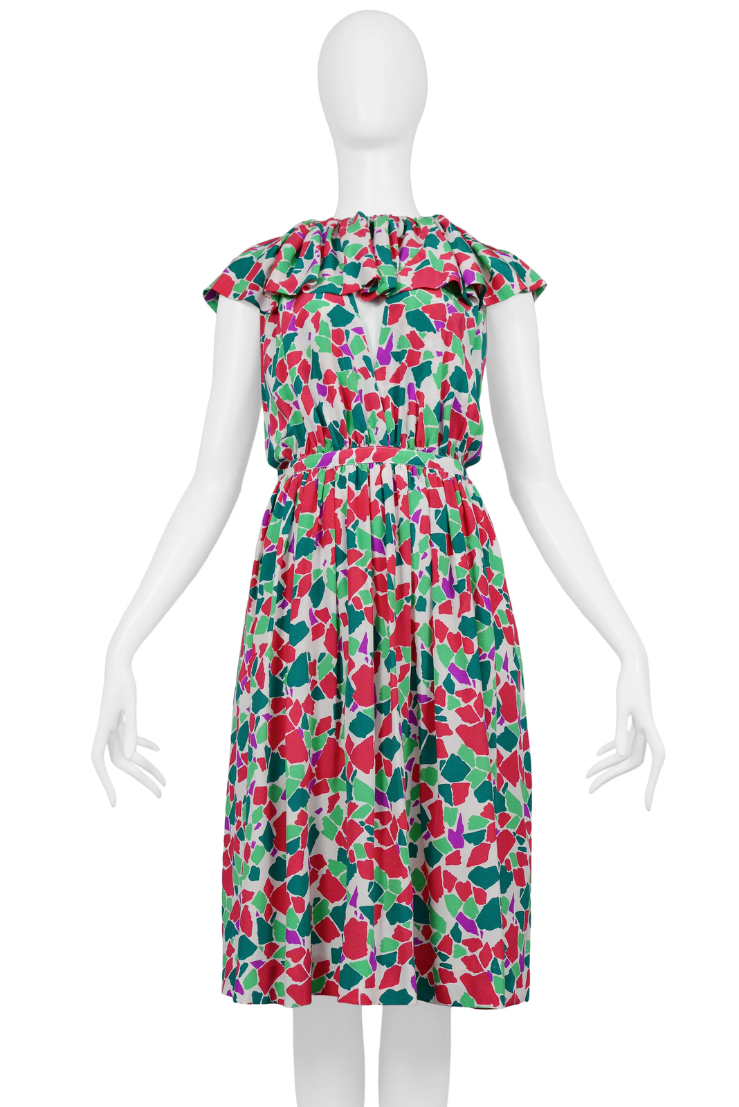 ABITO VINTAGE YVES SAINT LAURENT YSL ASTRATTO BUCO DELLA SERRATURA