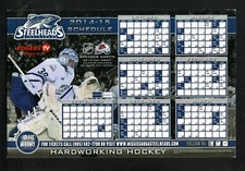 2014-15 Mississauga Steelheads Spencer Martin Magnet Schedule OHL