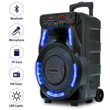 12'' Sub Woofer Heavy Bass Bluetooth Speaker Party Micphone Handle Sound System