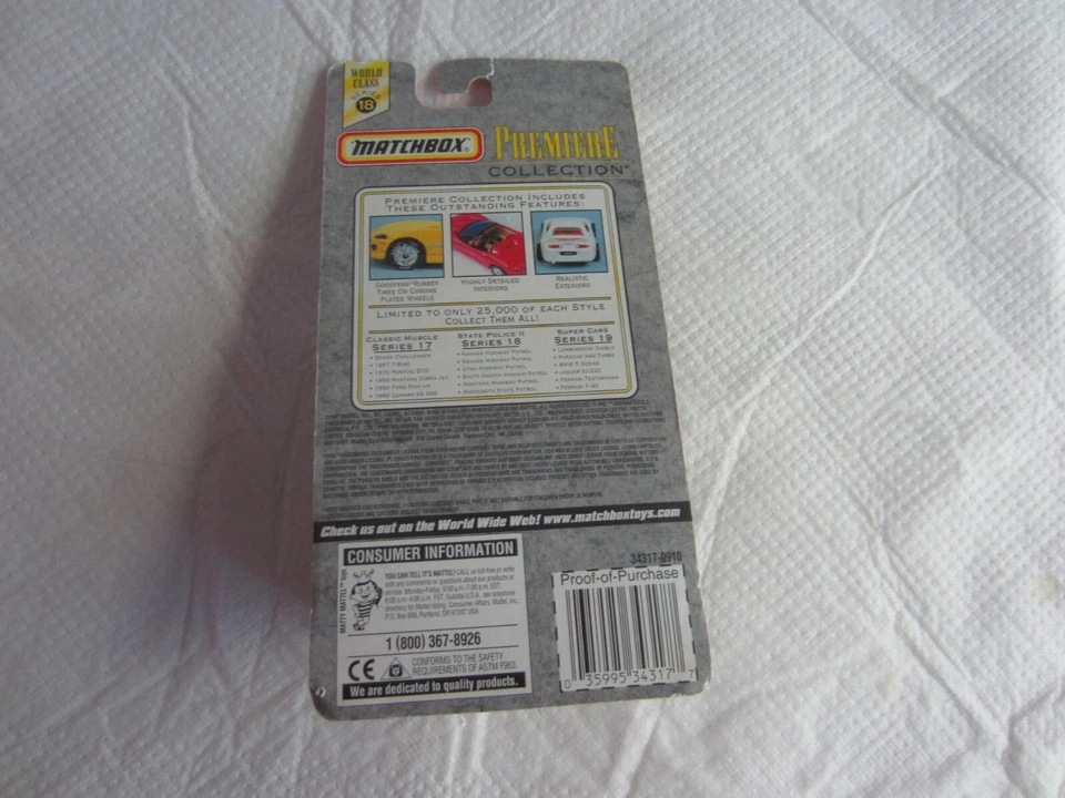 1997 Mattel Matchbox Premiere Collection:  State Police II Kansas Highway Patrol - Image 3 of 4