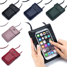 Touch Screen Cell Phone Bag Women Crossbody Pouch Wallet with Shoulder Strap Bee