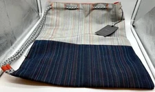 Sunbrella New Bag The Shift Collection Drawstring Canvas Gray Navy Blue NWT