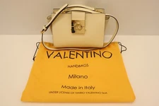 VALENTINO BY MARIO VALENTINO Kiki Bonbonniere Leather Crossbody Bag In White
