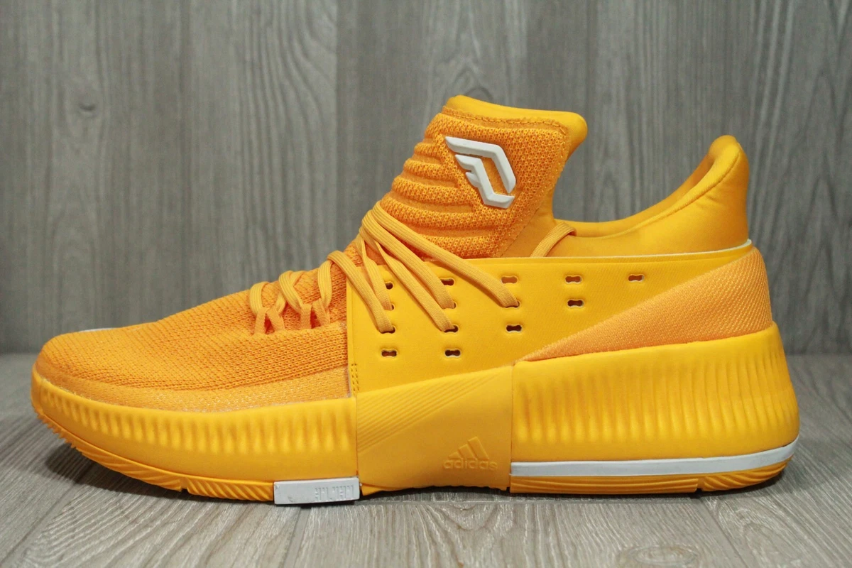 Yellow adidas hotsell basketball shoes