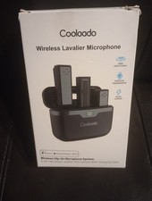 Cooloodo 3 In 1 Wireless Lavalier Microphone With Charging Case