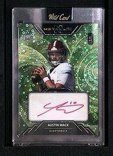 Wild Card Metallix 2025 Austin Mack Auto Rookie Serial #WMFA-AM Alabama 1/1. rookie card picture