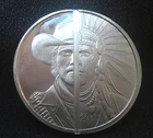 Elemetal 1 Oz Silver Western Warrior Divisible Round .999 Fine Silver