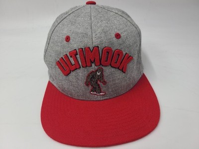 Ultimook Cross Country Running Camp Zephyr Snapback Hat Cap Oregon Men Gray Red