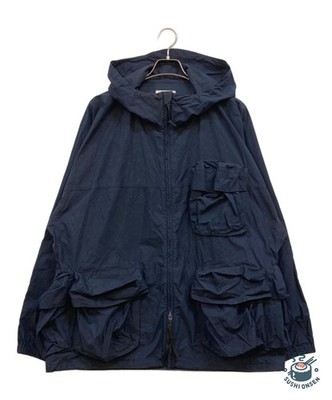 Snow peak Indigo Cotton Nylon Parka Jacket Size: L Indigo Men JK-20AU007R