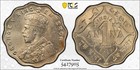 India 1919(B) 1 Anna SW-8.292 PCGS MS 62