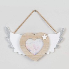 Image of 3' x 3' - Thoughts of You Hanging Heart Frame with Wings