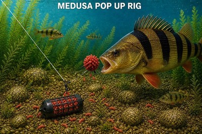 COMPLETE MEDUSA POP UP HAIR RIG & SWIM FEEDER MAGGOTS PERCH CARP TENCH FISHING 
