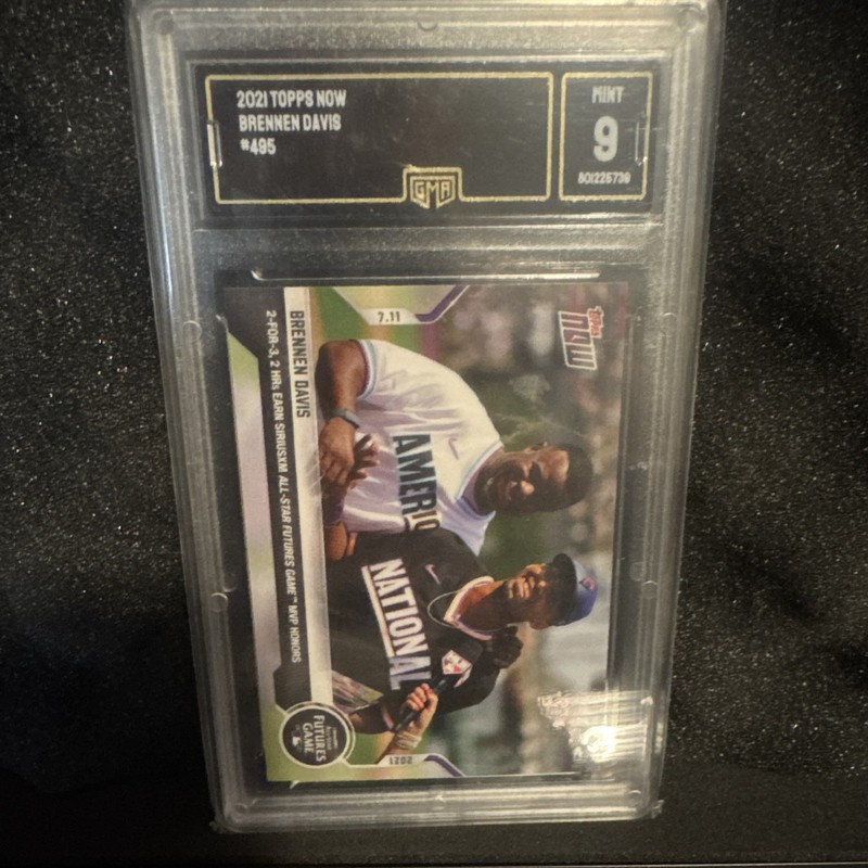 Topps 2021 Topps Now Brennen Davis Chicago Cubs #495 GMA Graded