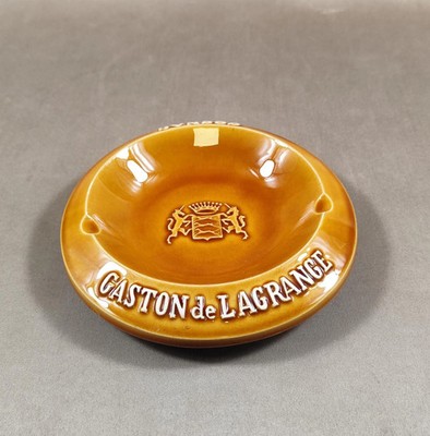 Gaston de Lagrange Cognac Ashtray Art Earthenware Proceram France Vintage 1970