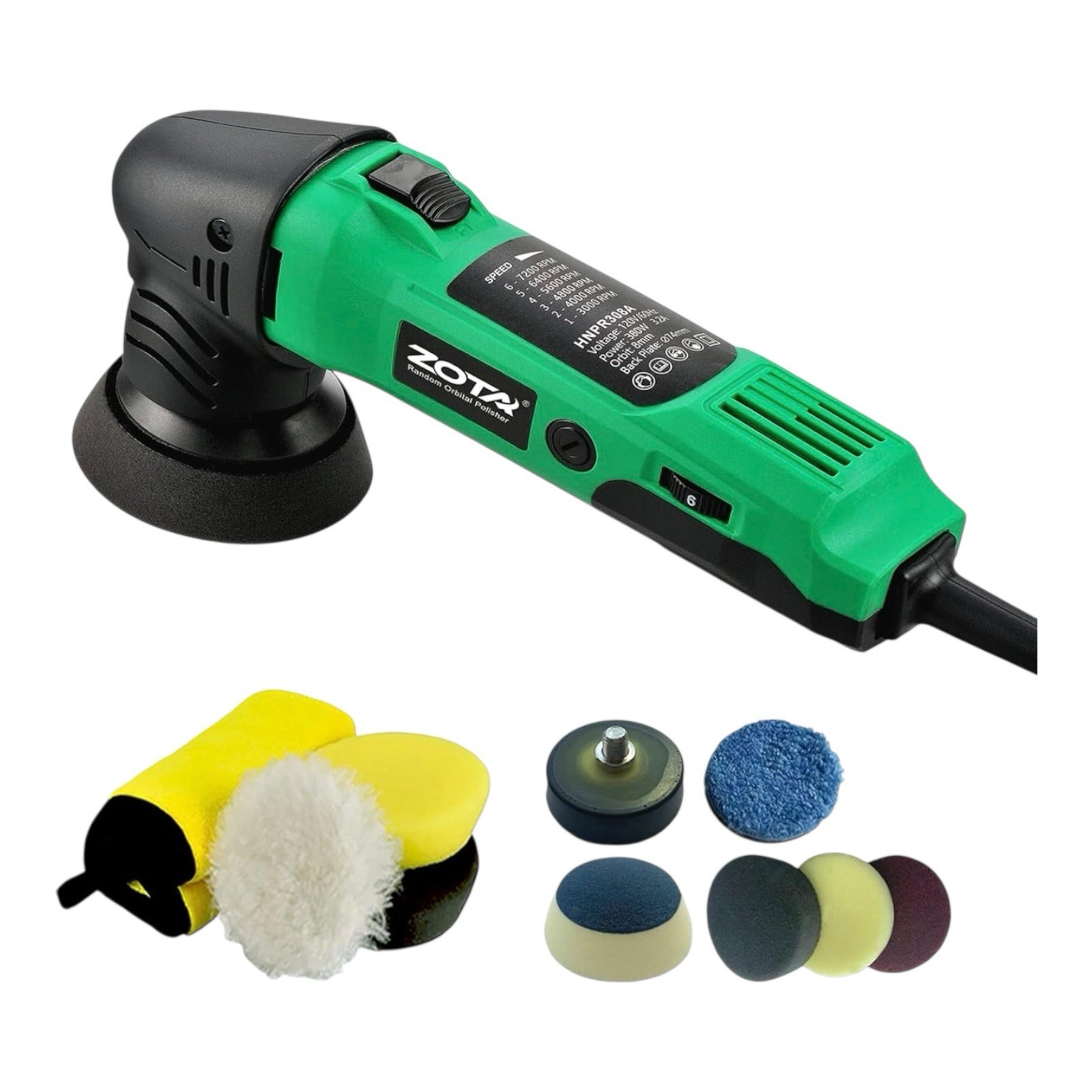 Mini Polisher, 2-inch/ 3inch Car Buffer Polisher with 8mm Ra