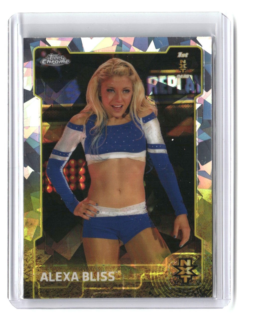 Alexa Bliss Rookie 2015 Topps Chrome WWE Atomic Refractor